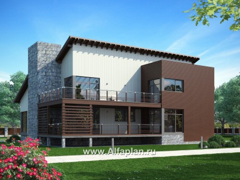 Проекты домов Альфаплан - Комфортабельный загородный дом - превью дополнительного изображения №1